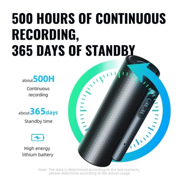 Q76 Smart HD Noise Reduction Voice Control Strong Magnetic Recording Pen, Capacity: 4GB (Black) - Image 2