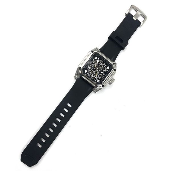 NORTH EDGE Space X Hollow Through The Bottom Automatic Mechanical Luminous Watch For Men (Black) - Image 3