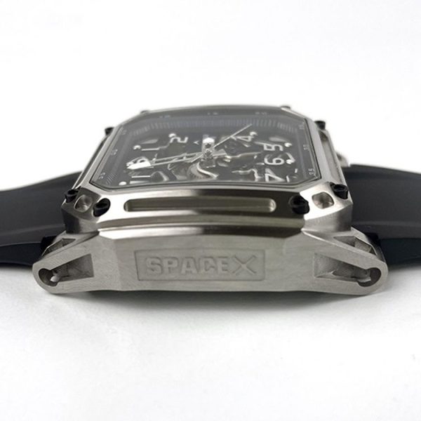 NORTH EDGE Space X Hollow Through The Bottom Automatic Mechanical Luminous Watch For Men (Black) - Image 5