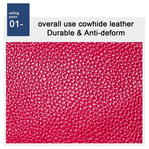 2017 Litchi Texture Genuine Leather Hand Held Small Wallet for Ladies (Sapphire Blue) - Image 4