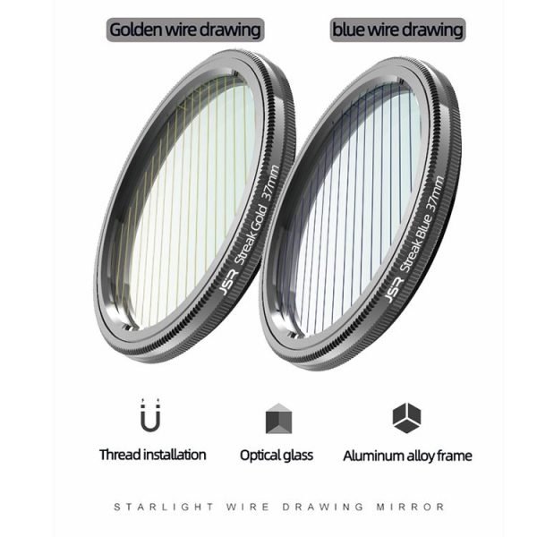 JSR Starlight Drawing Camera Lens Filter, Size: 52mm (Streak Blue) - Image 2