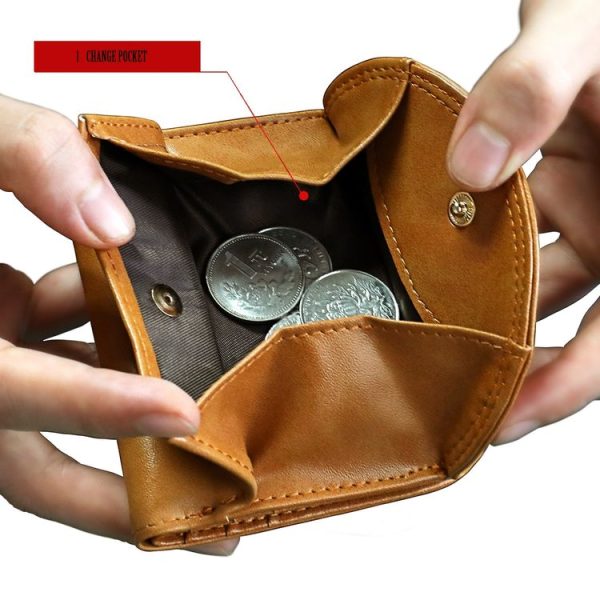 3537 Folding Short RFID Anti-Theft Genuine Leather Coin Purse for Ladies (Pink) - Image 6