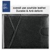 9653SN Men and Women Two-fold RFID Anti-theft Genuine Leather Wallet with Y-shaped Front Pocket (Orange) - Image 6
