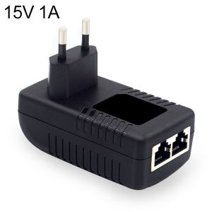 15V 1A Router AP Wireless POE / LAD Power Adapter (EU Plug)