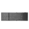 B089T Foldable Bluetooth Keyboard Rechargeable with Touchpad (Grey)