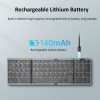 B089T Foldable Bluetooth Keyboard Rechargeable with Touchpad (Grey) - Image 4
