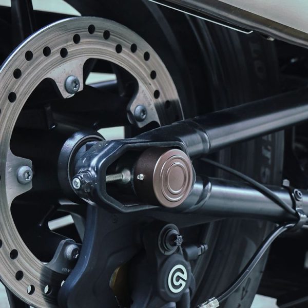 HP-A006 Motorcycle Modified Rear Axle Nut Covers Caps for Harley Sportster S (Black) - Image 7