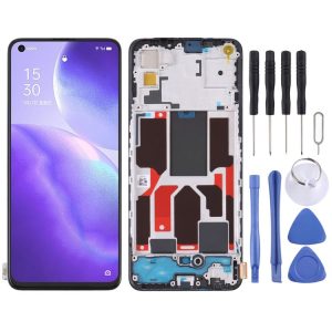 Original LCD Screen For OPPO Reno5 5G / Find X3 Lite with Digitizer Full Assembly with Frame