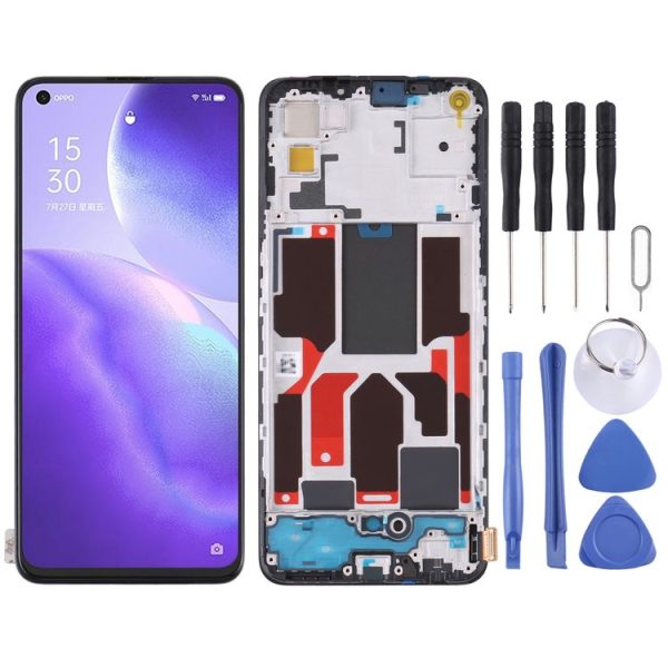Original LCD Screen For OPPO Reno5 5G / Find X3 Lite with Digitizer Full Assembly with Frame