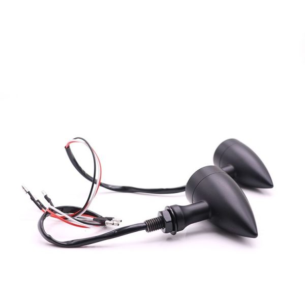 Z008 1 Pair 12V Modified Universal Motorcycle LED Turn Signal, Light Color: Yellow Light (Black) - Image 2