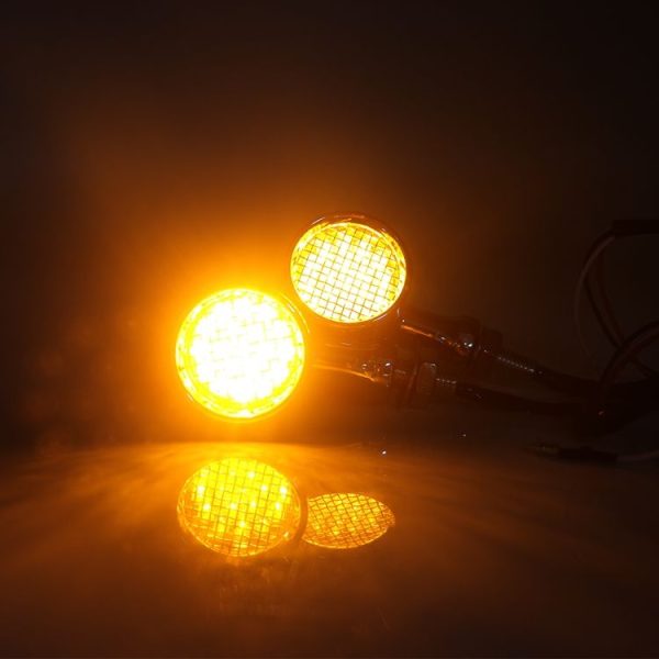 Z008 1 Pair 12V Modified Universal Motorcycle LED Turn Signal, Light Color: Yellow Light (Black) - Image 3