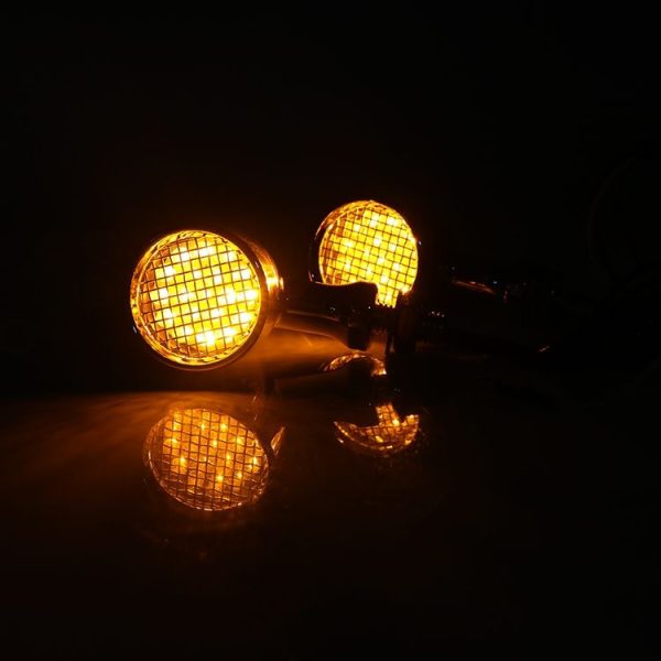 Z008 1 Pair 12V Modified Universal Motorcycle LED Turn Signal, Light Color: Yellow Light (Black) - Image 4