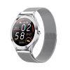 MK10 1.3 inch IPS Color Full-screen Touch Steel Strap Smart Watch, Support Weather Forecast / Heart Rate Monitor / Sleep Monitor / Blood Pressure Monitoring (Silver)