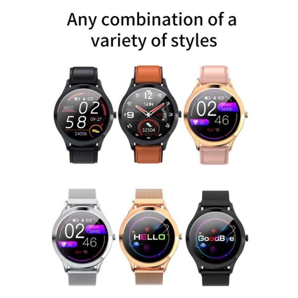 MK10 1.3 inch IPS Color Full-screen Touch Steel Strap Smart Watch, Support Weather Forecast / Heart Rate Monitor / Sleep Monitor / Blood Pressure Monitoring (Silver) - Image 10