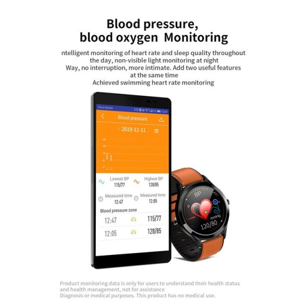MK10 1.3 inch IPS Color Full-screen Touch Steel Strap Smart Watch, Support Weather Forecast / Heart Rate Monitor / Sleep Monitor / Blood Pressure Monitoring (Silver) - Image 7