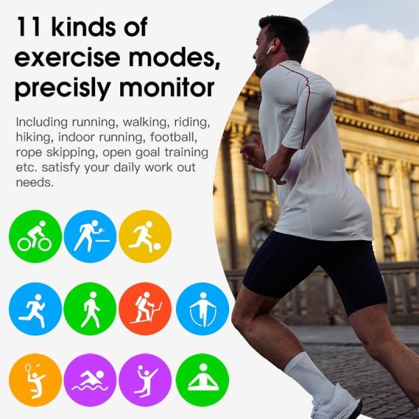 S20S 1.4 inch HD Screen Smart Watch, IP68 Waterproof, Support Music Control / Bluetooth Photograph / Heart Rate Monitor / Blood Pressure Monitoring (Silver) - Image 7