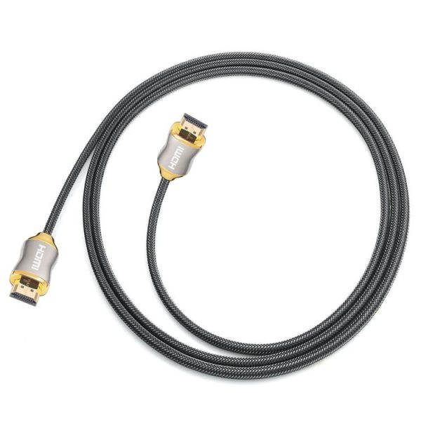 HDMI 2.1 1m HD 8K PS4 Cable 4K2K 144Hz Projector Notebook Set-Top Box Cable (Golden) - Image 4