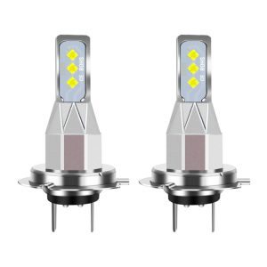 1 Pair H7 DC 12V-24V 12W 1800LM Car LED Fog Light (Ice Blue Light)