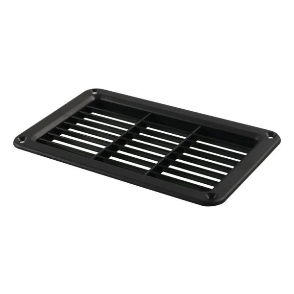 A6788 193x122mm Black Rectangle Louvered Ventilation Plastic Venting Panel Cover - Image 3