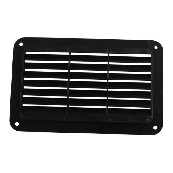 A6788 193x122mm Black Rectangle Louvered Ventilation Plastic Venting Panel Cover - Image 4