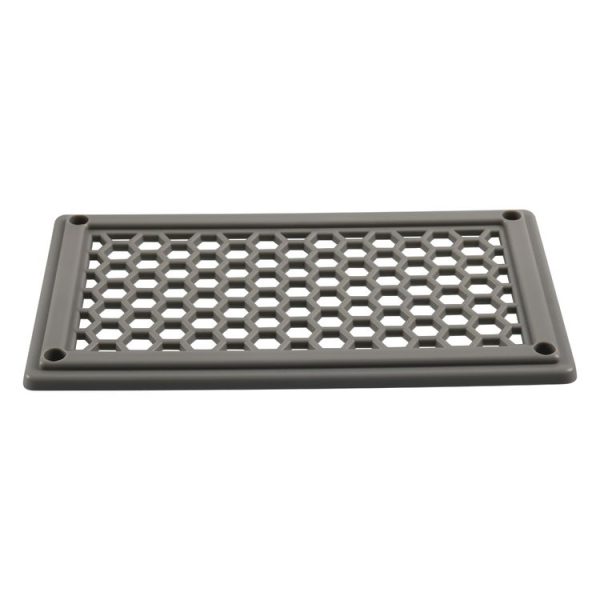 A6790 198x114mm Grey Rectangle Louvered Ventilation Plastic Venting Panel Cover - Image 3