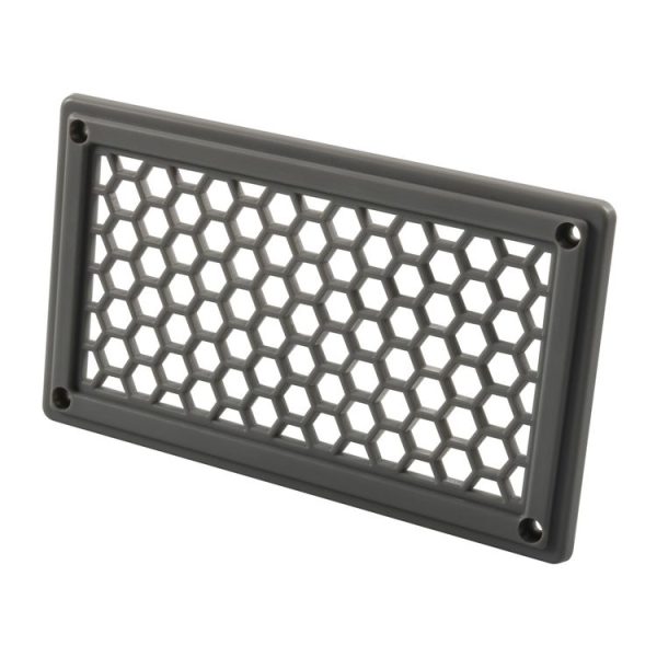 A6790 198x114mm Grey Rectangle Louvered Ventilation Plastic Venting Panel Cover - Image 4