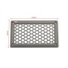 A6790 198x114mm Grey Rectangle Louvered Ventilation Plastic Venting Panel Cover - Image 6
