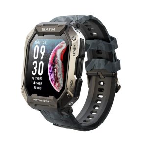 C20 1.71 inch TFT HD Screen Smart Watch, Support Heart Rate Monitoring / Blood Oxygen Monitoring (Black Camouflage)