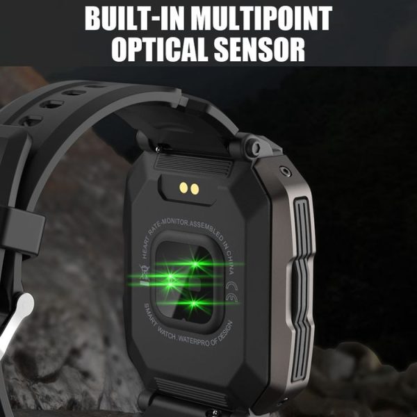 C20 1.71 inch TFT HD Screen Smart Watch, Support Heart Rate Monitoring / Blood Oxygen Monitoring (Black Camouflage) - Image 4
