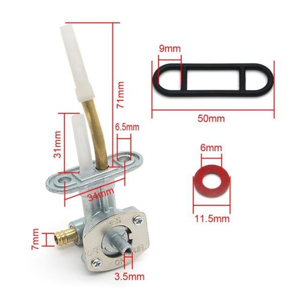 Motorcycle Fuel Tap Valve Petcock Fuel Tank Gas Switch 0470-344 for Arctic Cat 250 / 300 / 400 / 500 - Image 6