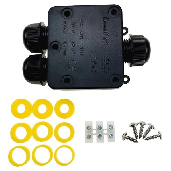 IP68 Waterproof Junction box with Terminal, Sealing Ring: 12-15mm - Image 2