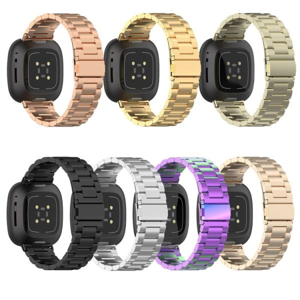 Fitbit Versa 4 / Sense 2 / Versa 3 / Sense 3 Beads Stainless Steel Watch Band - Image 8
