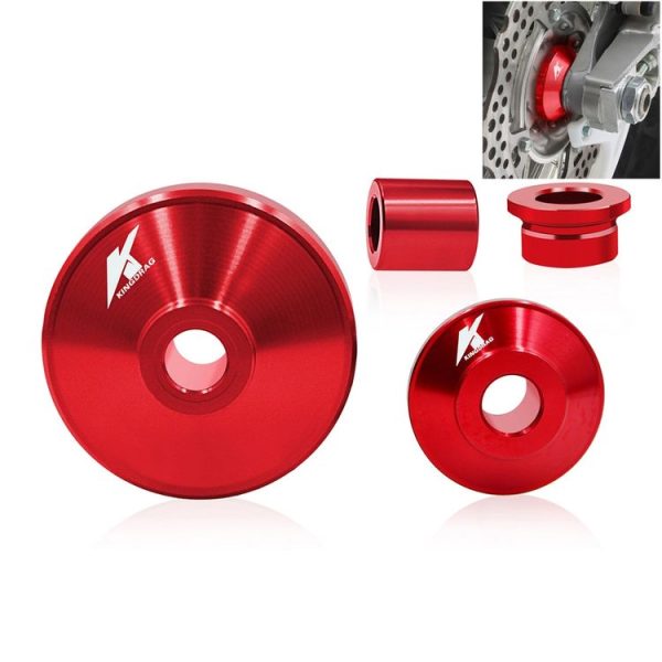 4 in 1 Motorcycle Modification Accessories Aluminum Alloy Hub Cove Set (Red)