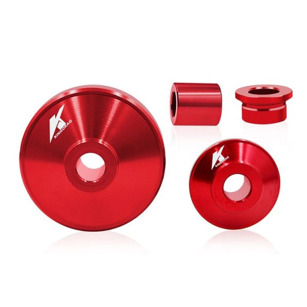 4 in 1 Motorcycle Modification Accessories Aluminum Alloy Hub Cove Set (Red) - Image 2