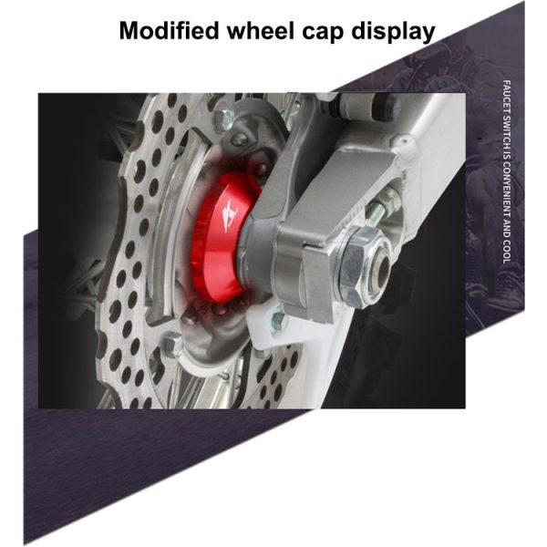 4 in 1 Motorcycle Modification Accessories Aluminum Alloy Hub Cove Set (Red) - Image 5