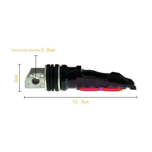 Universal Motor Bike Footpegs Foot Rests Rear Pedals Set Motorcycle Modification Accessories (Red) - Image 3
