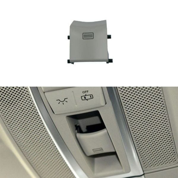 Car Dome Light Button Sunroof Window Switch Button for Mercedes-Benz W166 / W292 2012-, Left Driving, Style: Convex (Mercerized Beige)