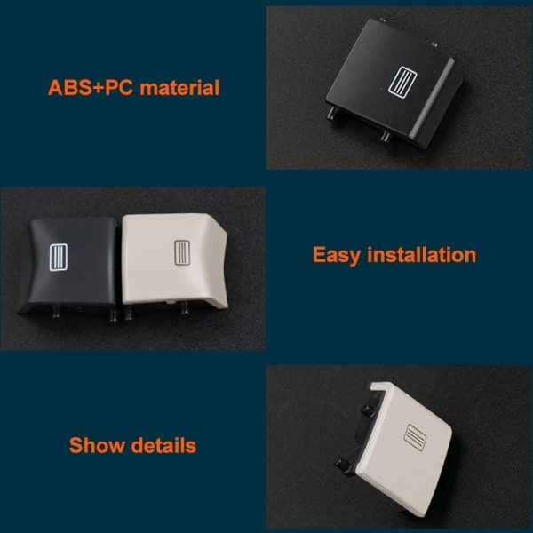 Car Dome Light Button Sunroof Window Switch Button for Mercedes-Benz W166 / W292 2012-, Left Driving, Style: Convex (Mercerized Beige) - Image 3