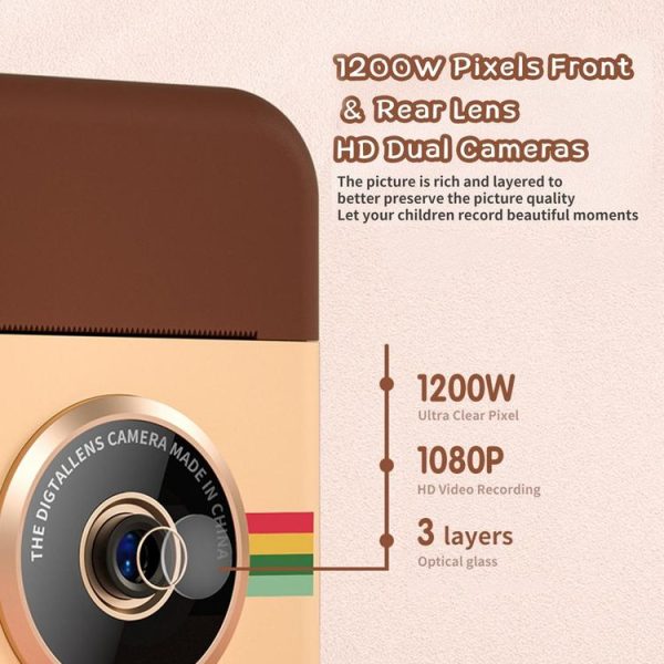 With 32GB Memory Card CP08 2.4 inch IPS HD Screen Children Instant Camera - Image 4