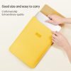 4 in 1 Lightweight and Portable Leather Computer Bag, Size: 13 / 14 inches (Yellow) - Image 3