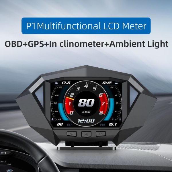 P1 3.5 inch Car OBD2 GPS HUD Head Up System Smart Digital Speedometer Meter Display - Image 3