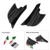 Motorcycle Winglet Aerodynamic Wing Kit Spoiler, Style: Glossy Carbon - Image 3