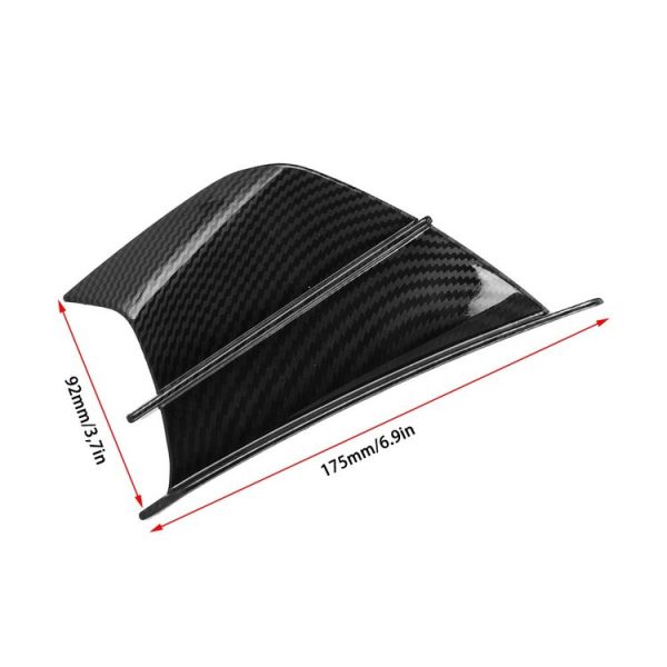 Motorcycle Winglet Aerodynamic Wing Kit Spoiler, Style: Matte Carbon - Image 2