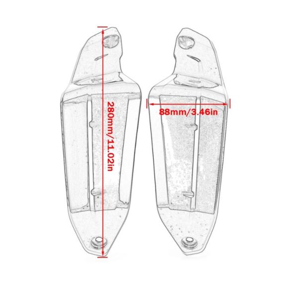 Motorcycle ABS Hand Guards Protectors for Honda X-ADV 750 CRF1100l 2021 (Black) - Image 3