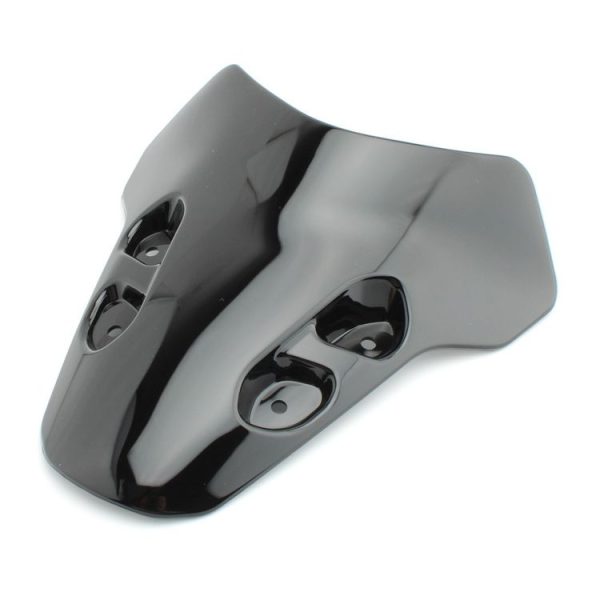 Motorcycle Airflow Deflector Windshield for Yamaha MT-07 2021 (Black)