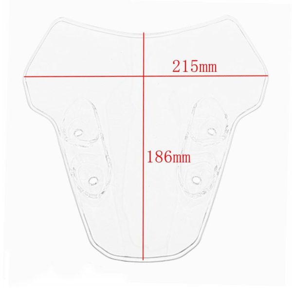 Motorcycle Airflow Deflector Windshield for Yamaha MT-07 2021 (Black) - Image 3