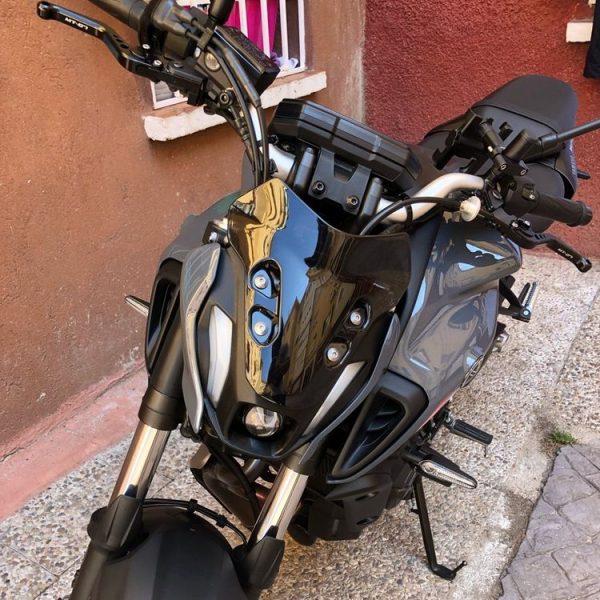 Motorcycle Airflow Deflector Windshield for Yamaha MT-07 2021 (Black) - Image 4