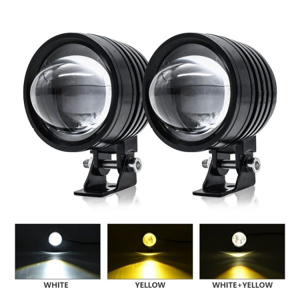 3 inch mini Fisheye Yellow and White Two-color Spotlight - Image 2