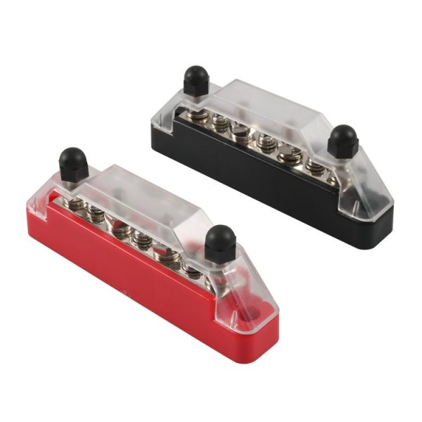 A7472 1 Pair 7 Way Power Distribution Block Terminal Studs with 4 Fixing Screws - Image 2