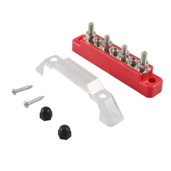 A7472 1 Pair 7 Way Power Distribution Block Terminal Studs with 4 Fixing Screws - Image 3